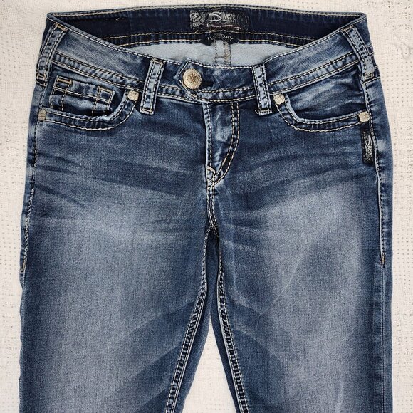 Skinny *Tuesday* Blue Jeans with vintage Fade - Picture 2 of 6